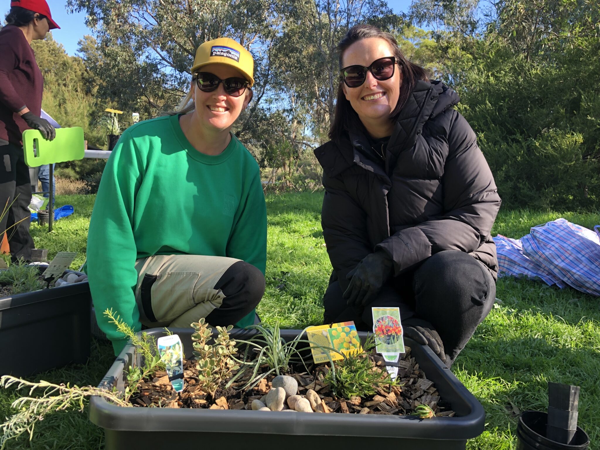 Catherine and Amanda from Coles with their Nature Block.